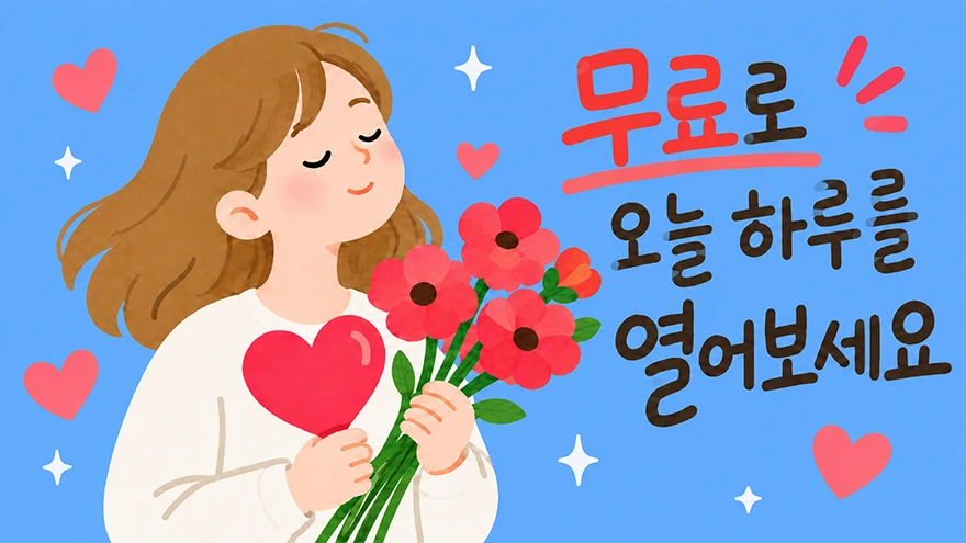 무료로 오늘 하루를 열어보세요